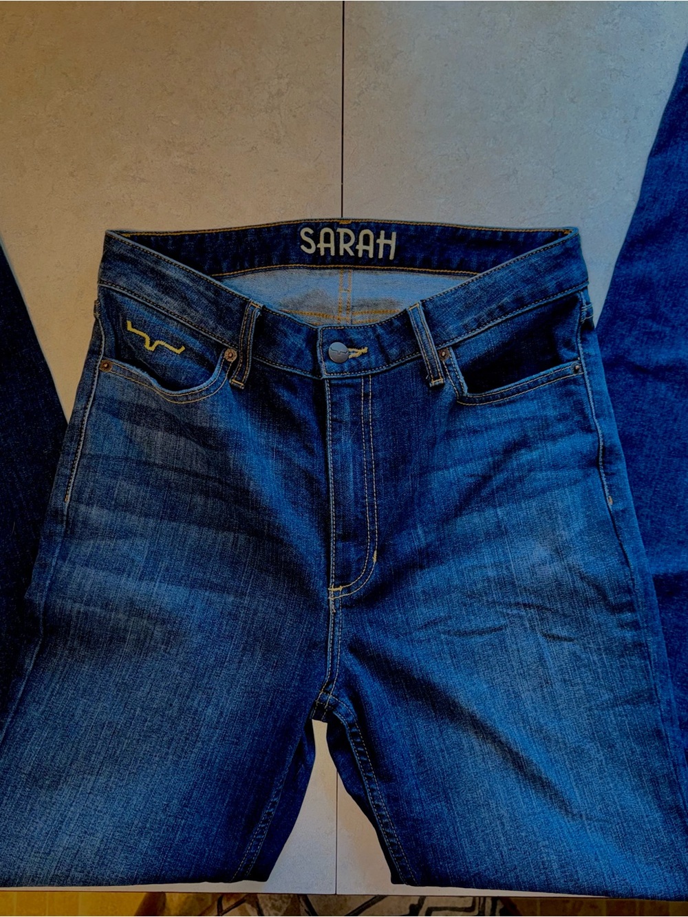 Sarah Women's Bootcut Jeans in Dark Blue 6/34
